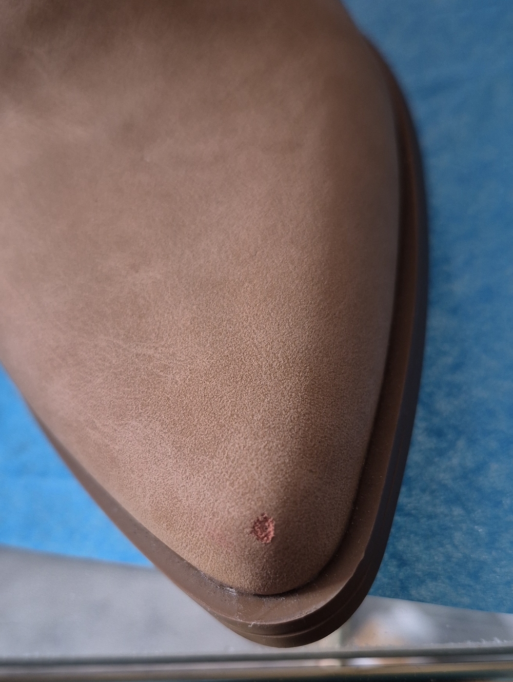 Pink Lily Taupe Pointed Toe Mid Heel Ankle Boots - Picture 11 of 11